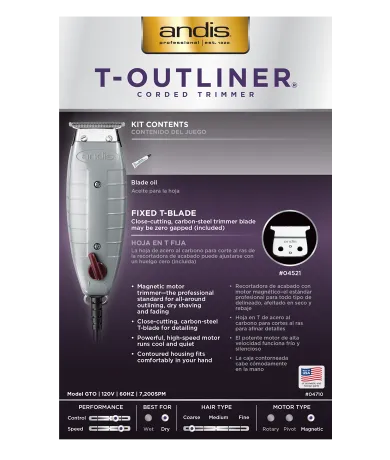 Andis T-Outliner Trimmer 04710