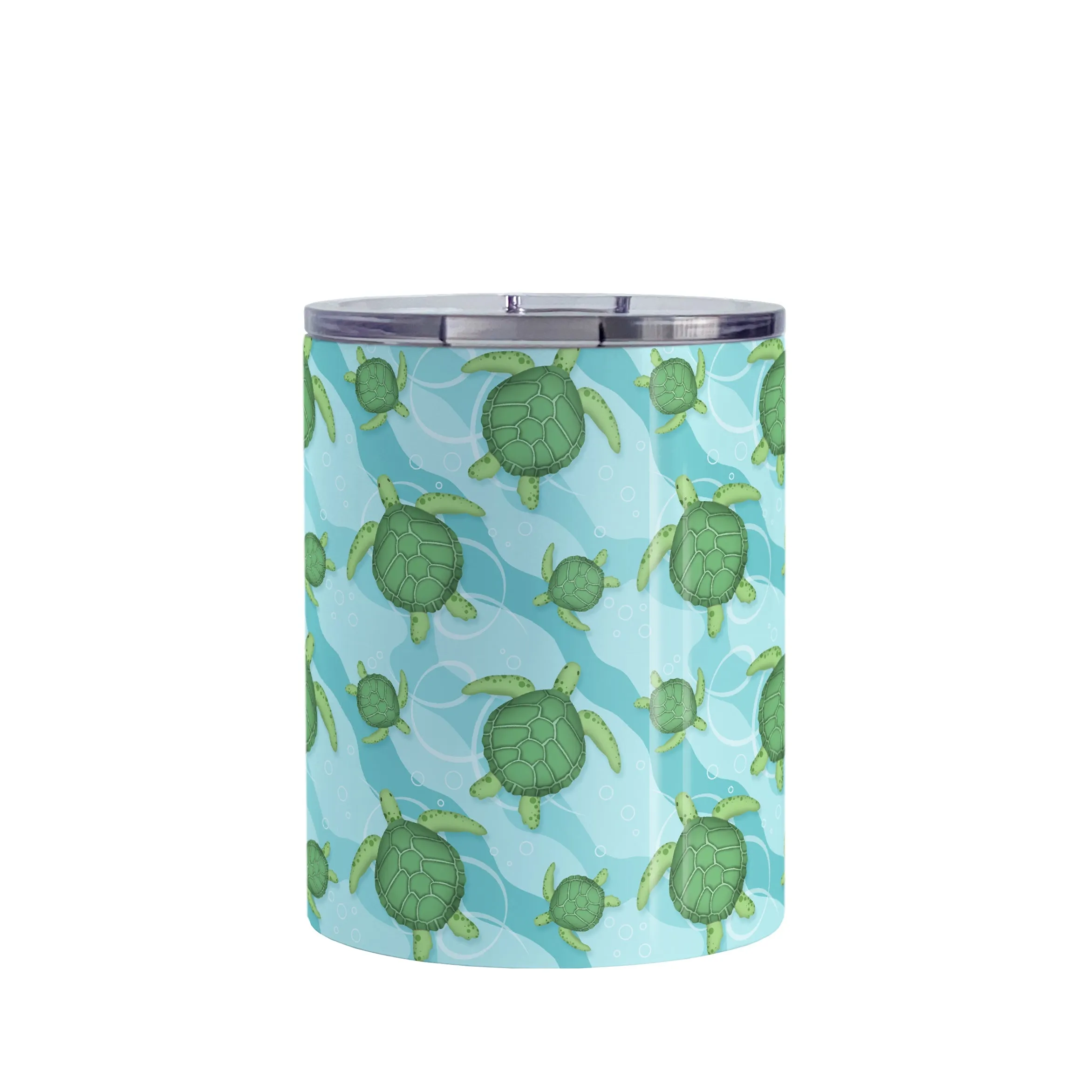 Aquatic Sea Turtle Pattern Tumbler Cup