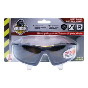 Ballistic Eyewear With Light Weight Nylon Frame, Smoke