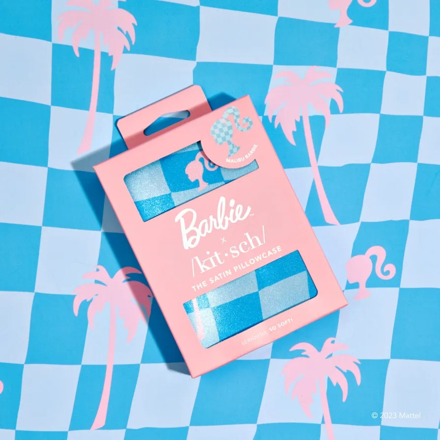 Barbie x Kitsch Satin Pillowcase - Malibu Barbie