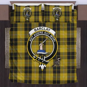 Barclay Dress Tartan Bedding Set with Family Crest