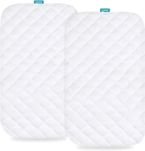 Bassinet Mattress Pad Cover - Fits Papablic 2-in-1 Bonni Baby Bassinet, 2 Pack, Bamboo, Waterproof