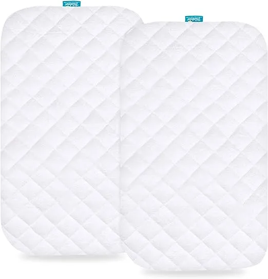 Bassinet Mattress Pad Cover - Fits Papablic 2-in-1 Bonni Baby Bassinet, 2 Pack, Bamboo, Waterproof