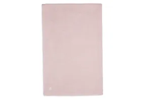 Blanket Cot 100x150cm Basic Knit - Pale Pink/Coral Fleece