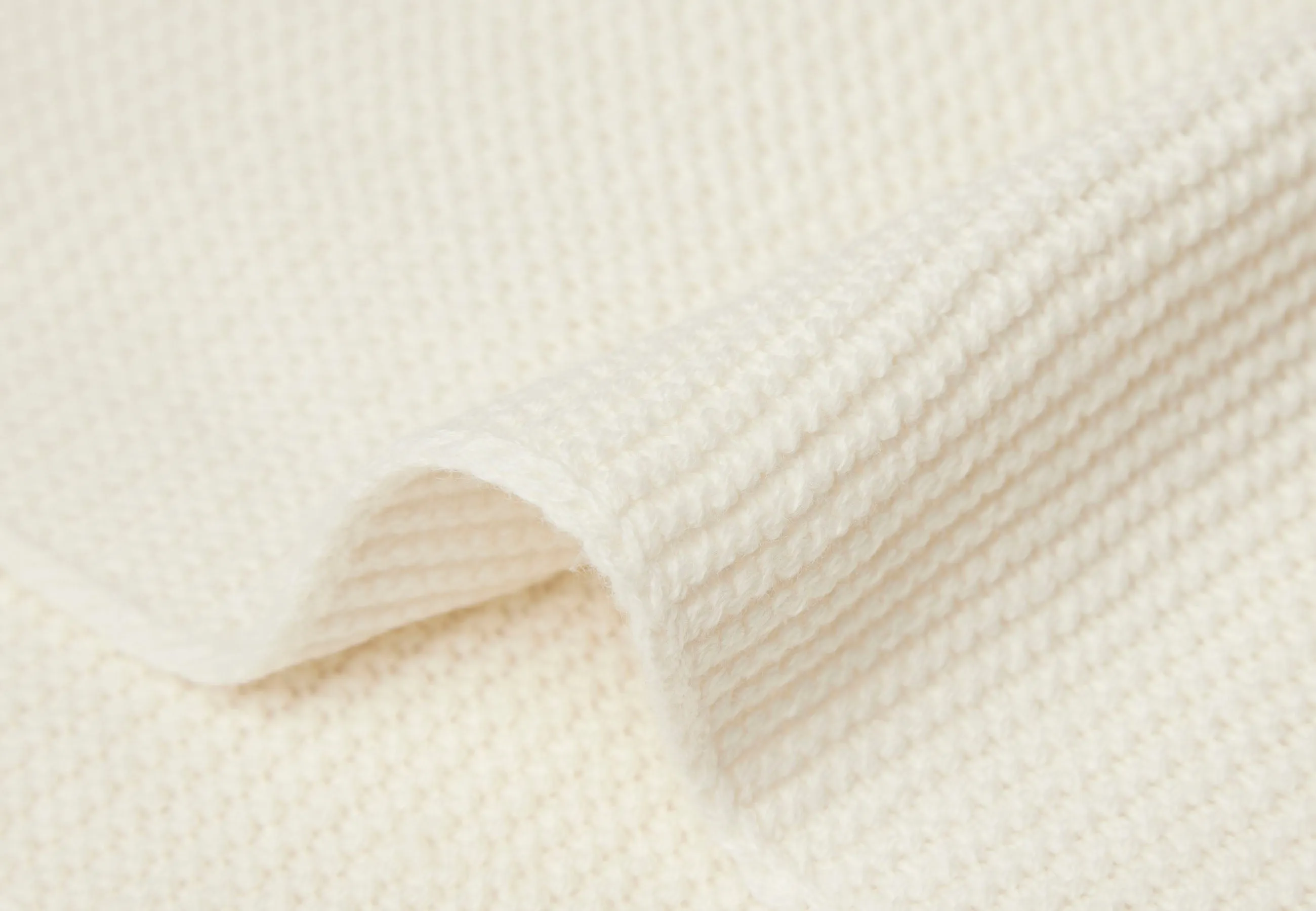 Blanket Cradle 75x100cm Basic Knit - Ivory