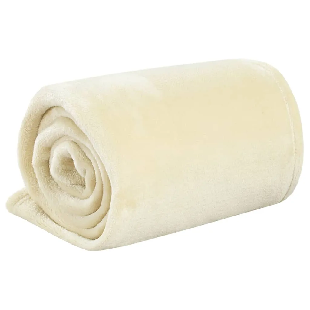 Blanket Cream 130x170 cm Polyester