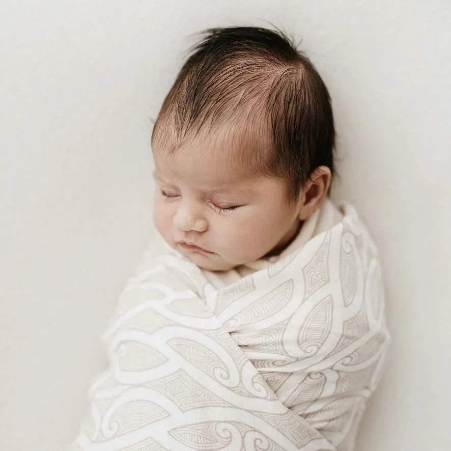 BO & KO Baby Te Pātiki Pēpi Wrap - Mocha