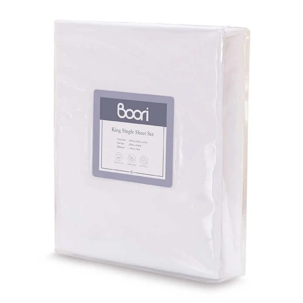 Boori King Single Sheet Set