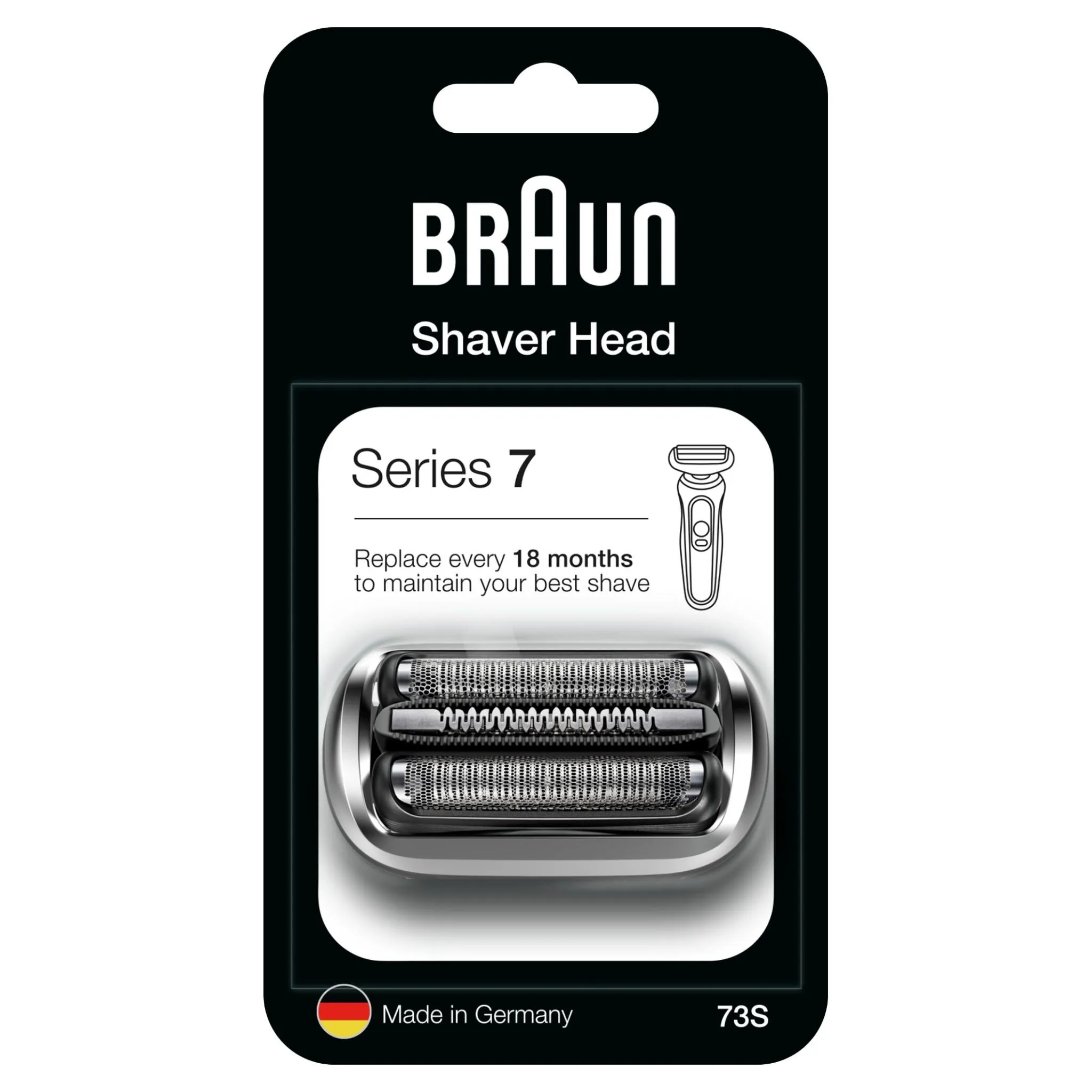 Braun Series 7 73S Electric Shaver Head Replacement (Silver)