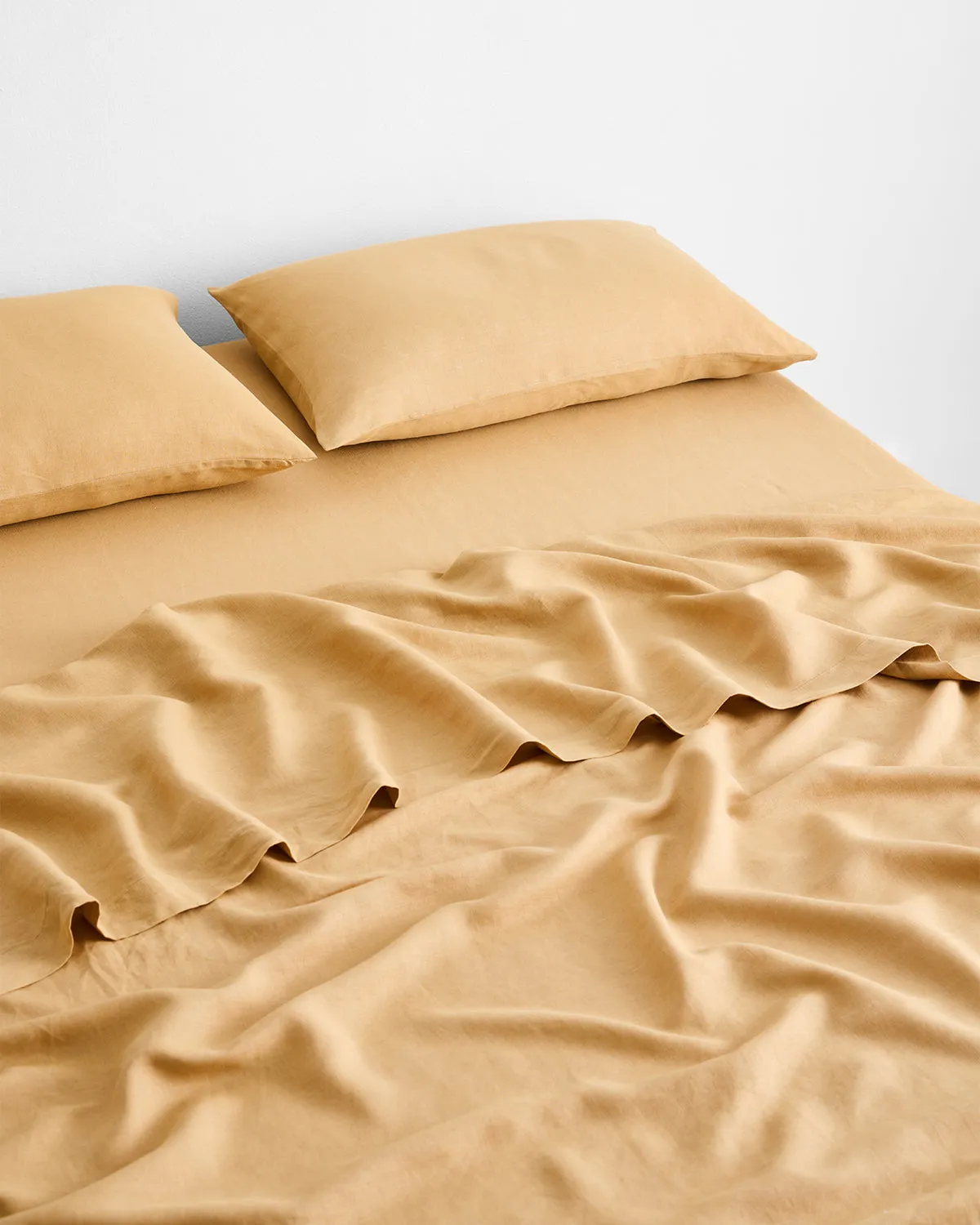 Caramel 100% French Flax Linen Sheet Set