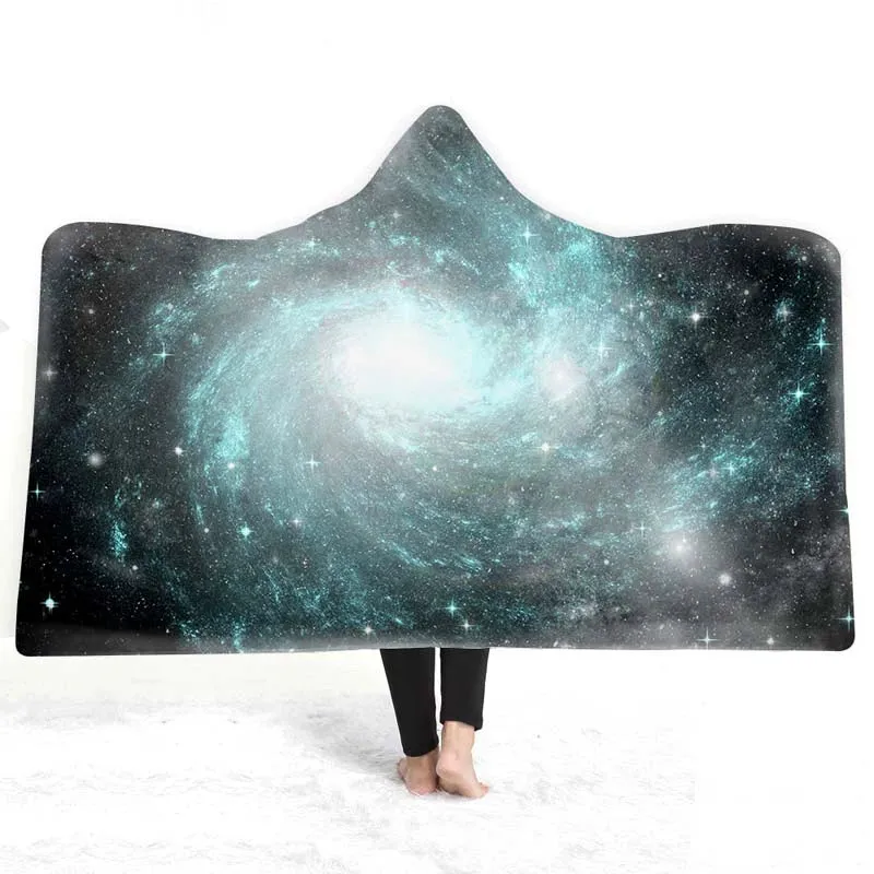 Celestial Dreams - European Style Starry Sky Hooded Blanket