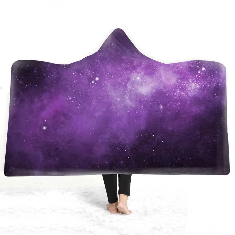 Celestial Dreams - European Style Starry Sky Hooded Blanket