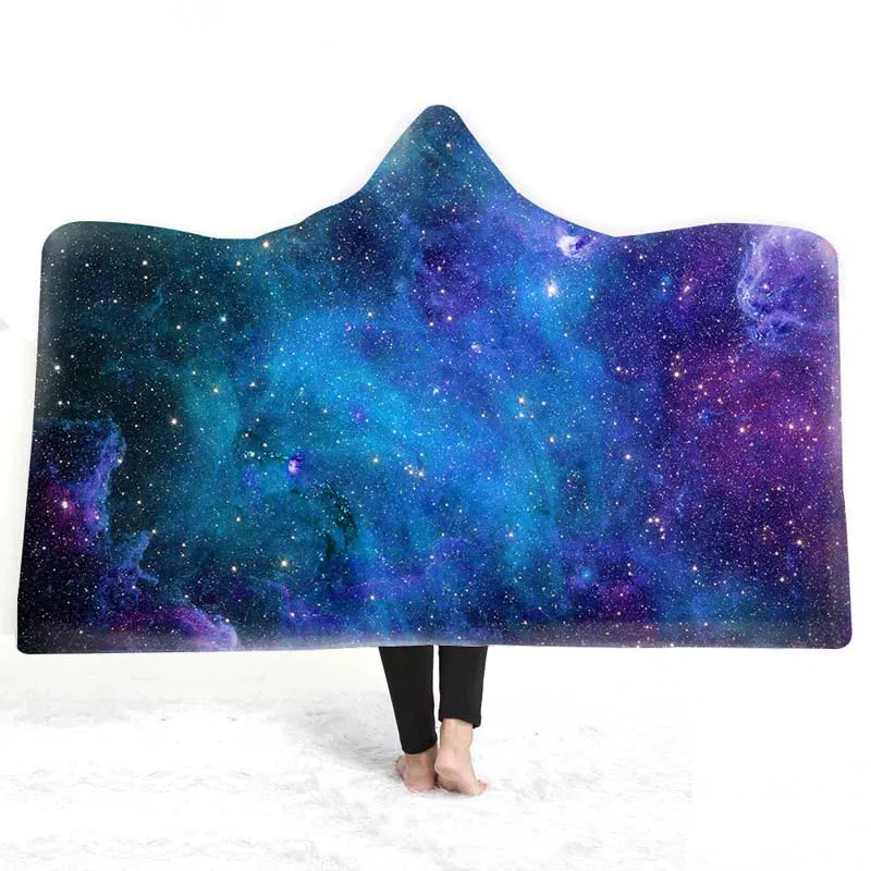 Celestial Dreams - European Style Starry Sky Hooded Blanket