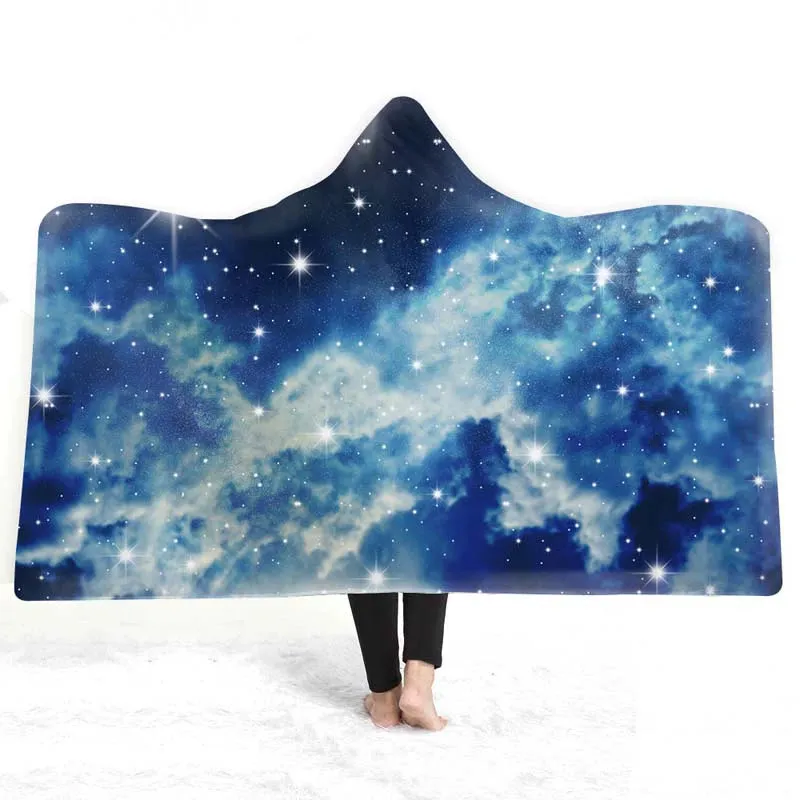 Celestial Dreams - European Style Starry Sky Hooded Blanket