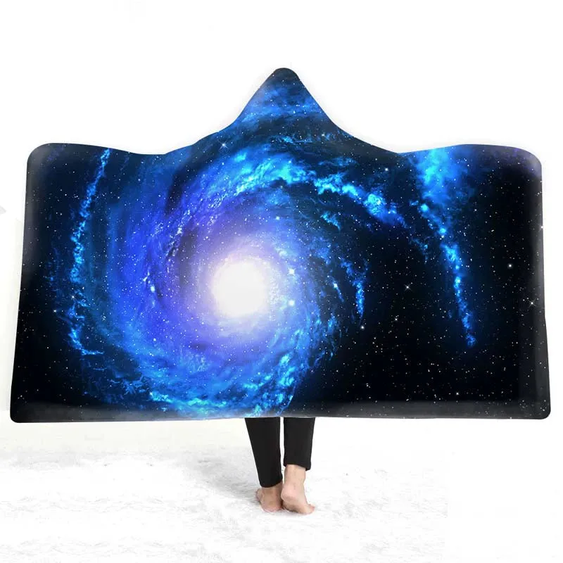 Celestial Dreams - European Style Starry Sky Hooded Blanket