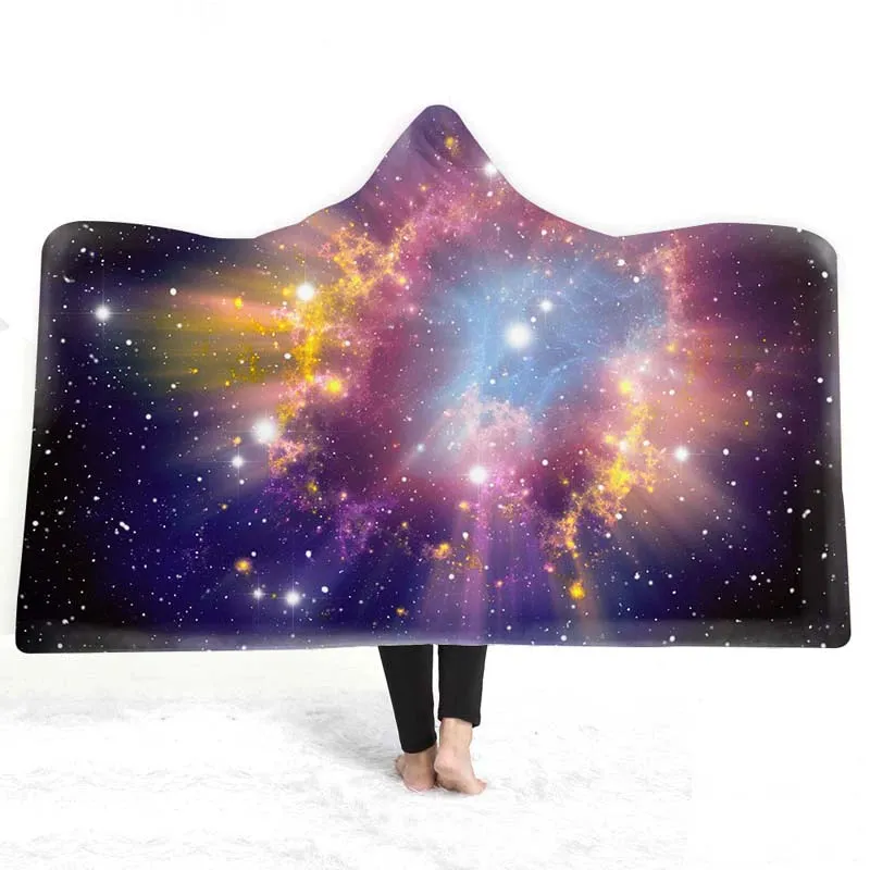 Celestial Dreams - European Style Starry Sky Hooded Blanket