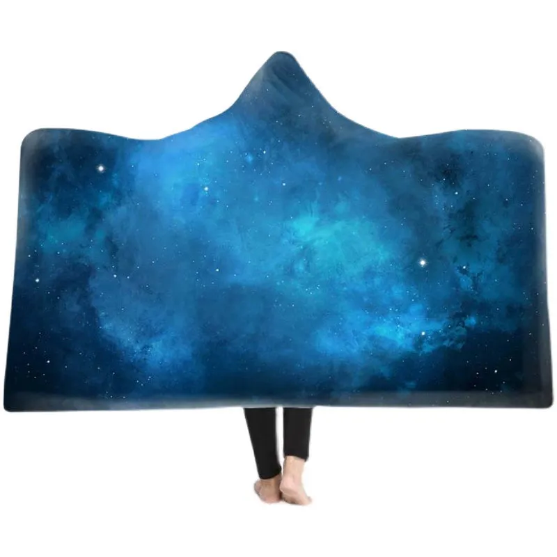 Celestial Dreams - European Style Starry Sky Hooded Blanket