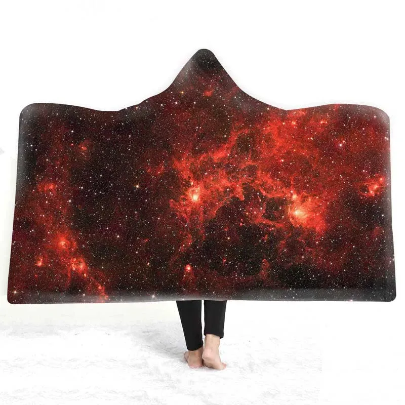 Celestial Dreams - European Style Starry Sky Hooded Blanket