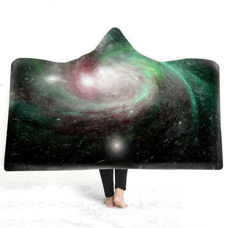 Celestial Dreams - European Style Starry Sky Hooded Blanket