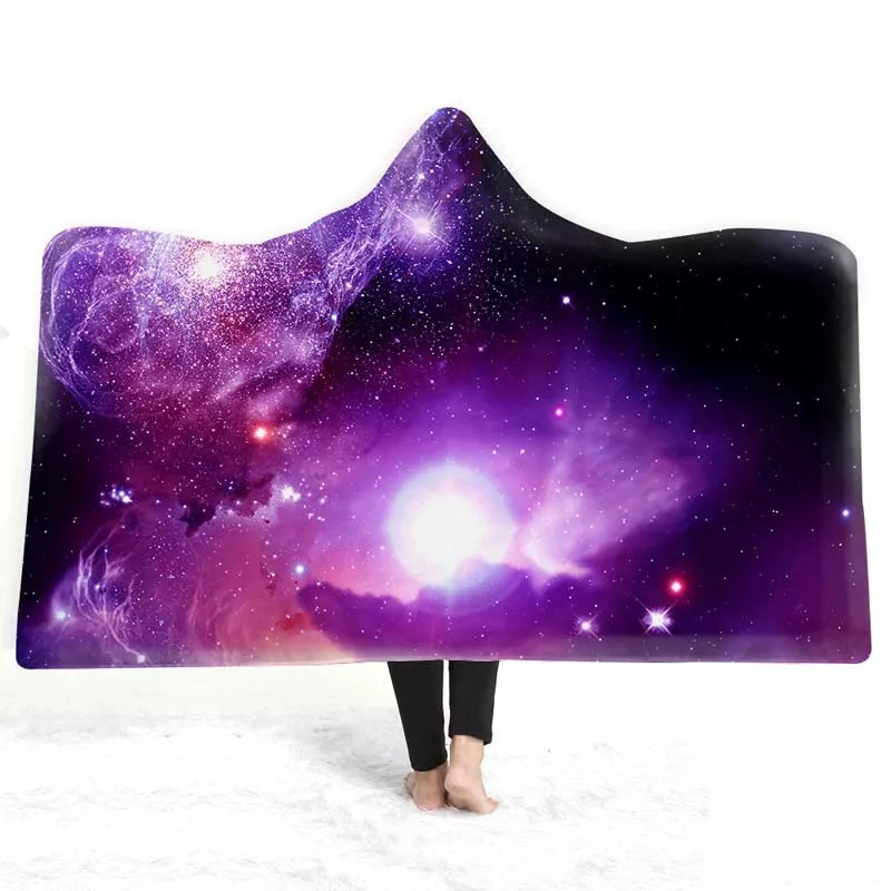 Celestial Dreams - European Style Starry Sky Hooded Blanket