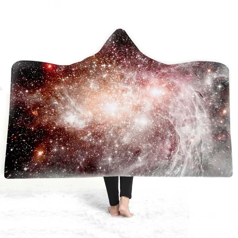 Celestial Dreams - European Style Starry Sky Hooded Blanket