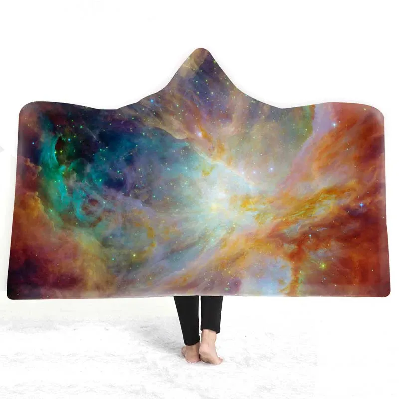 Celestial Dreams - European Style Starry Sky Hooded Blanket