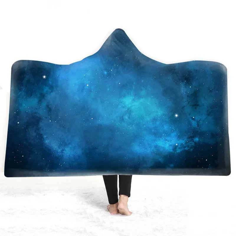 Celestial Dreams - European Style Starry Sky Hooded Blanket