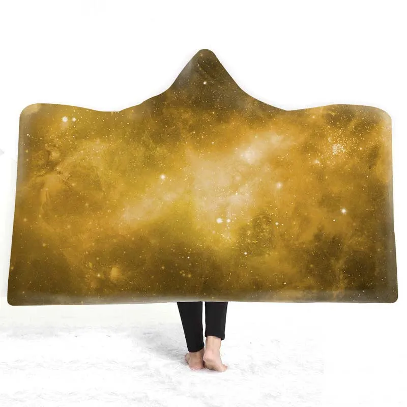 Celestial Dreams - European Style Starry Sky Hooded Blanket