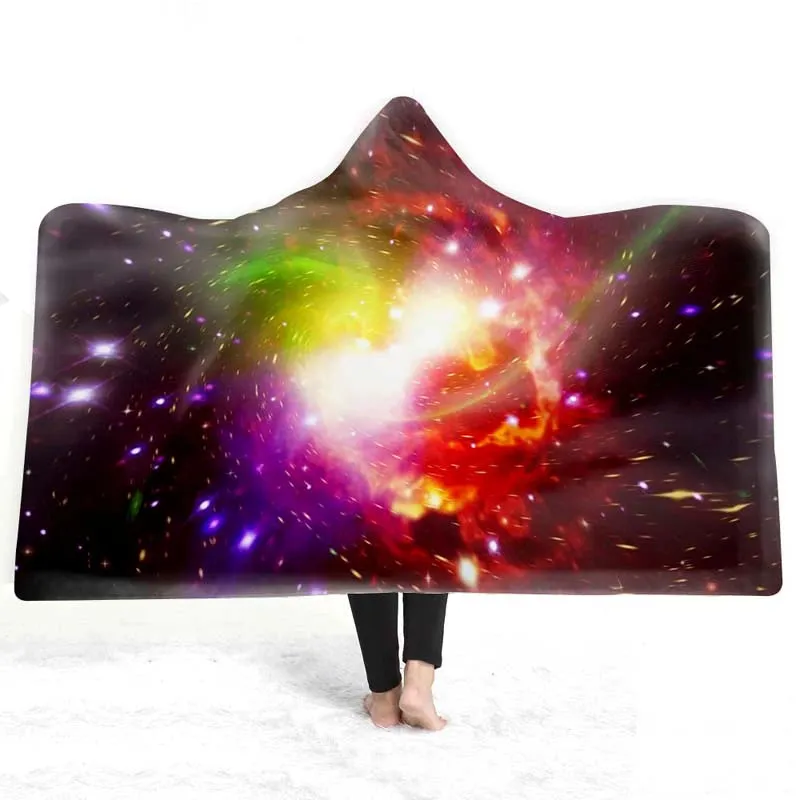 Celestial Dreams - European Style Starry Sky Hooded Blanket