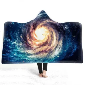 Celestial Dreams - European Style Starry Sky Hooded Blanket