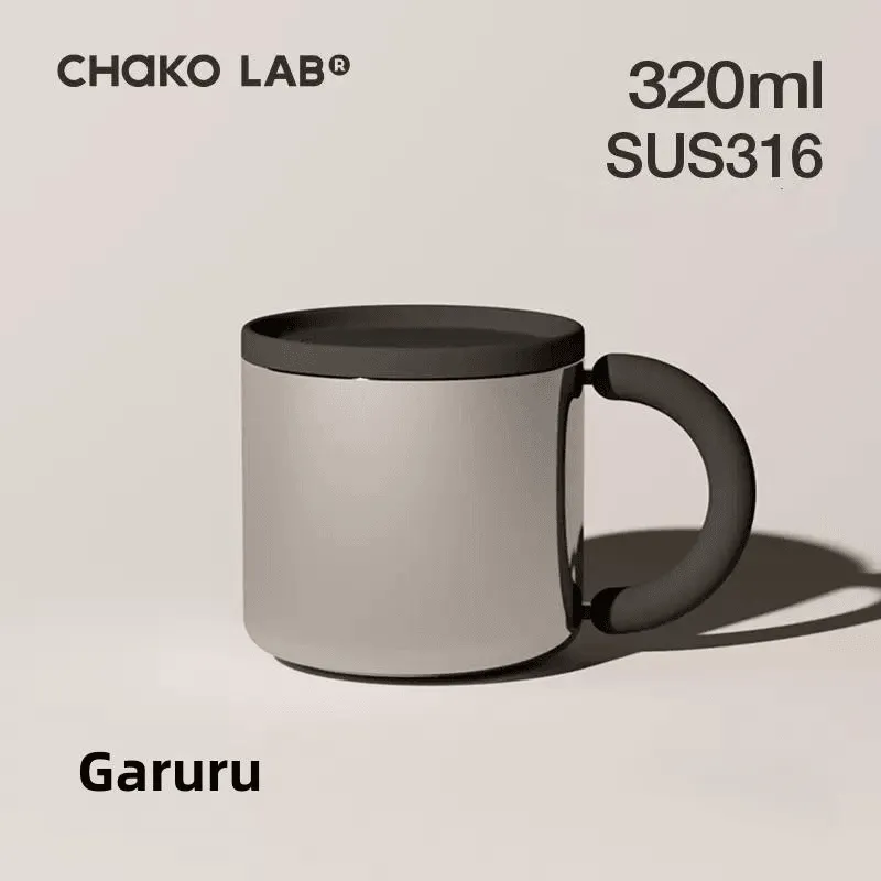 CHAKO LAB STAINLESS STEEL MUG AND PREFACE COUPLE WATER CUP OFFICE CUP WITH LID ACCOMPANYING COLD COFFEE MUG CUP