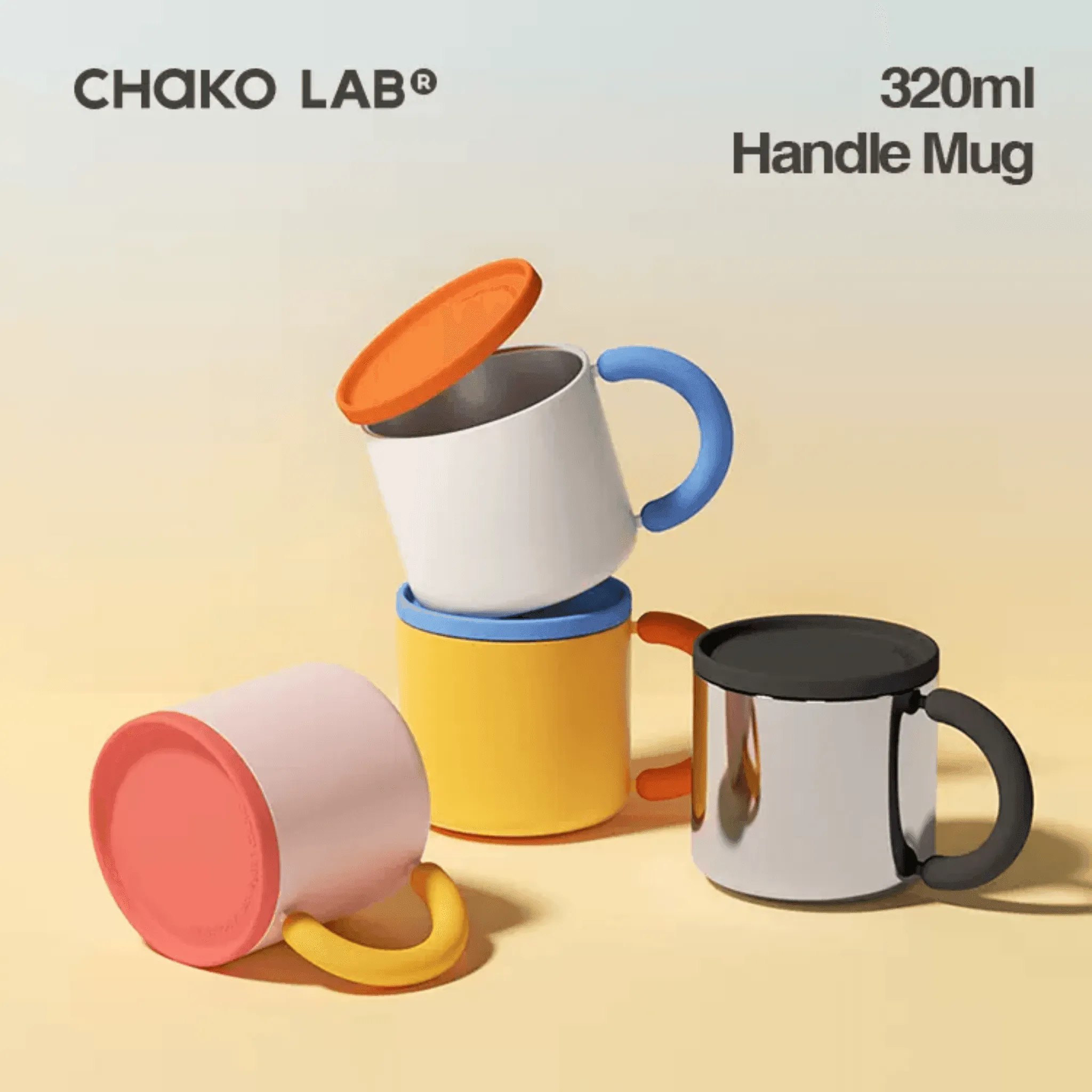 CHAKO LAB STAINLESS STEEL MUG AND PREFACE COUPLE WATER CUP OFFICE CUP WITH LID ACCOMPANYING COLD COFFEE MUG CUP