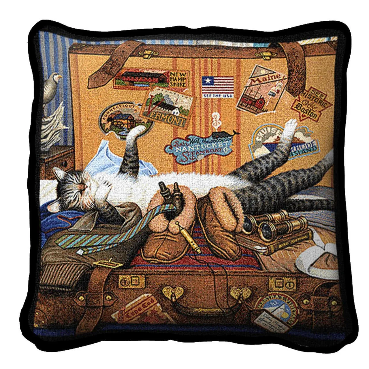 Charles Wysocki© Mabel The Stowaway Throw|Pillow Cover|Wall Tapestry|Tote