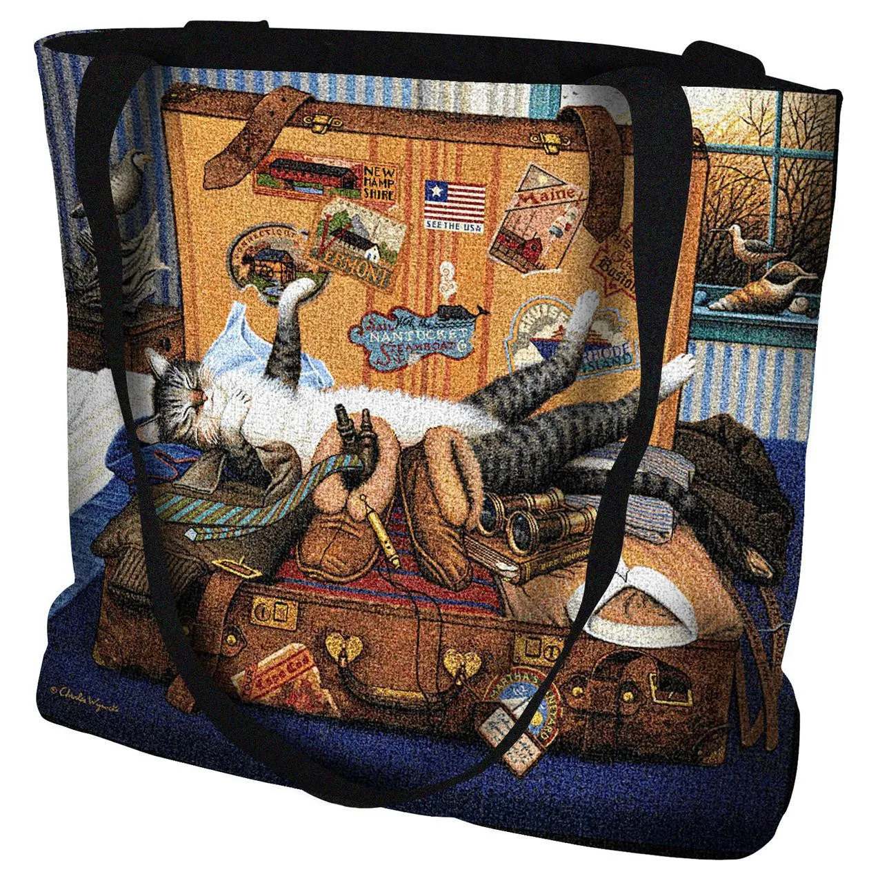 Charles Wysocki© Mabel The Stowaway Throw|Pillow Cover|Wall Tapestry|Tote