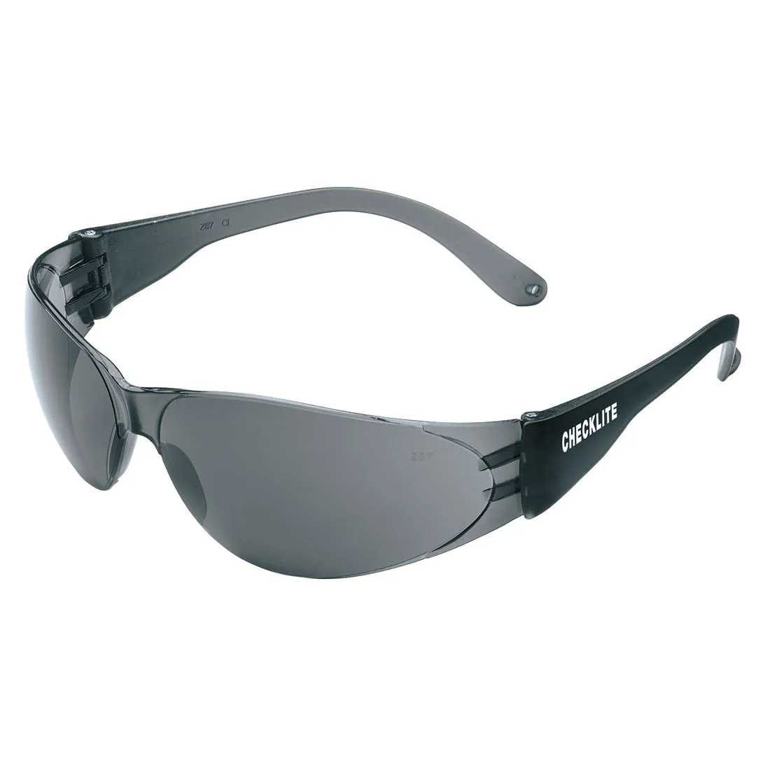 Checklite® - Gray Tinted Safety Glasses, 12/box