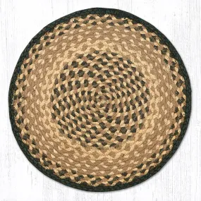 Chocolate/Natural Braided Chair Pad CH-017