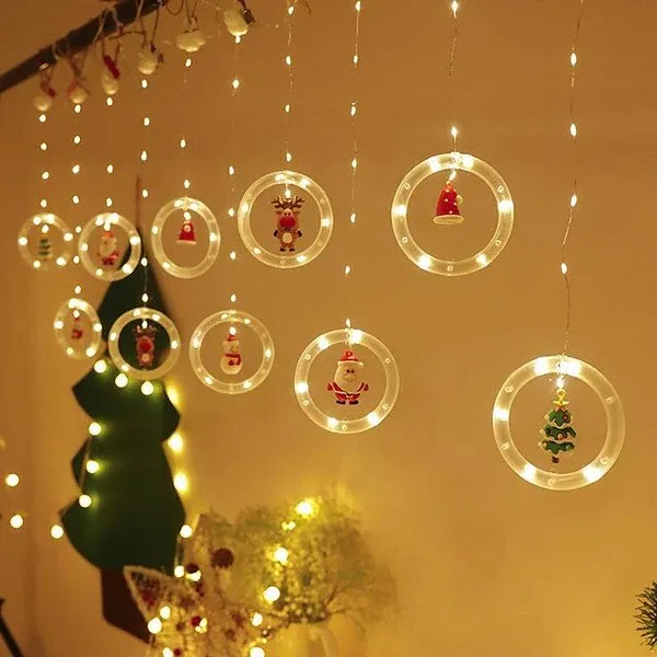 Christmas Lights LED Holiday Light - LED Light Fairy Curtain String Lights