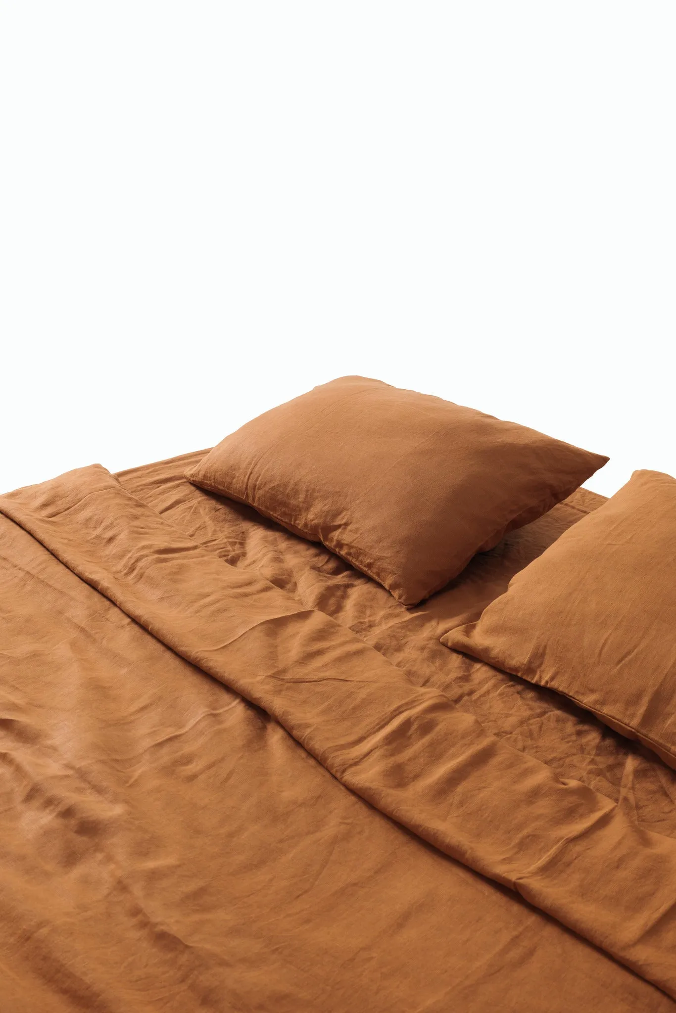 Cinnamon Linen Bedding Set (4 pcs)