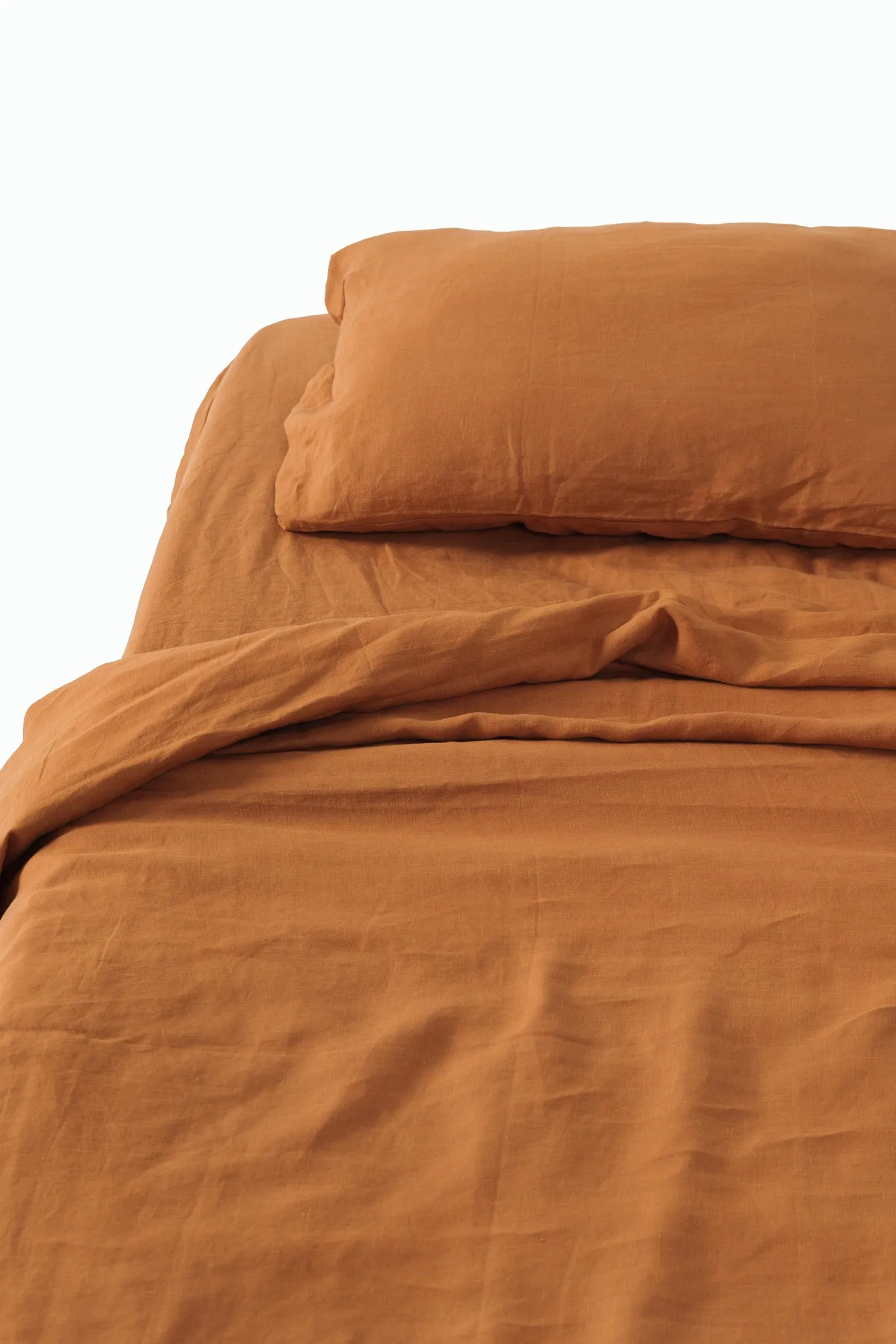 Cinnamon Linen Bedding Set (4 pcs)