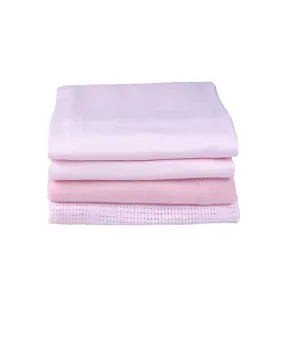 Clair de Lune 4-Piece Bedding Set-Cot Bed Pink