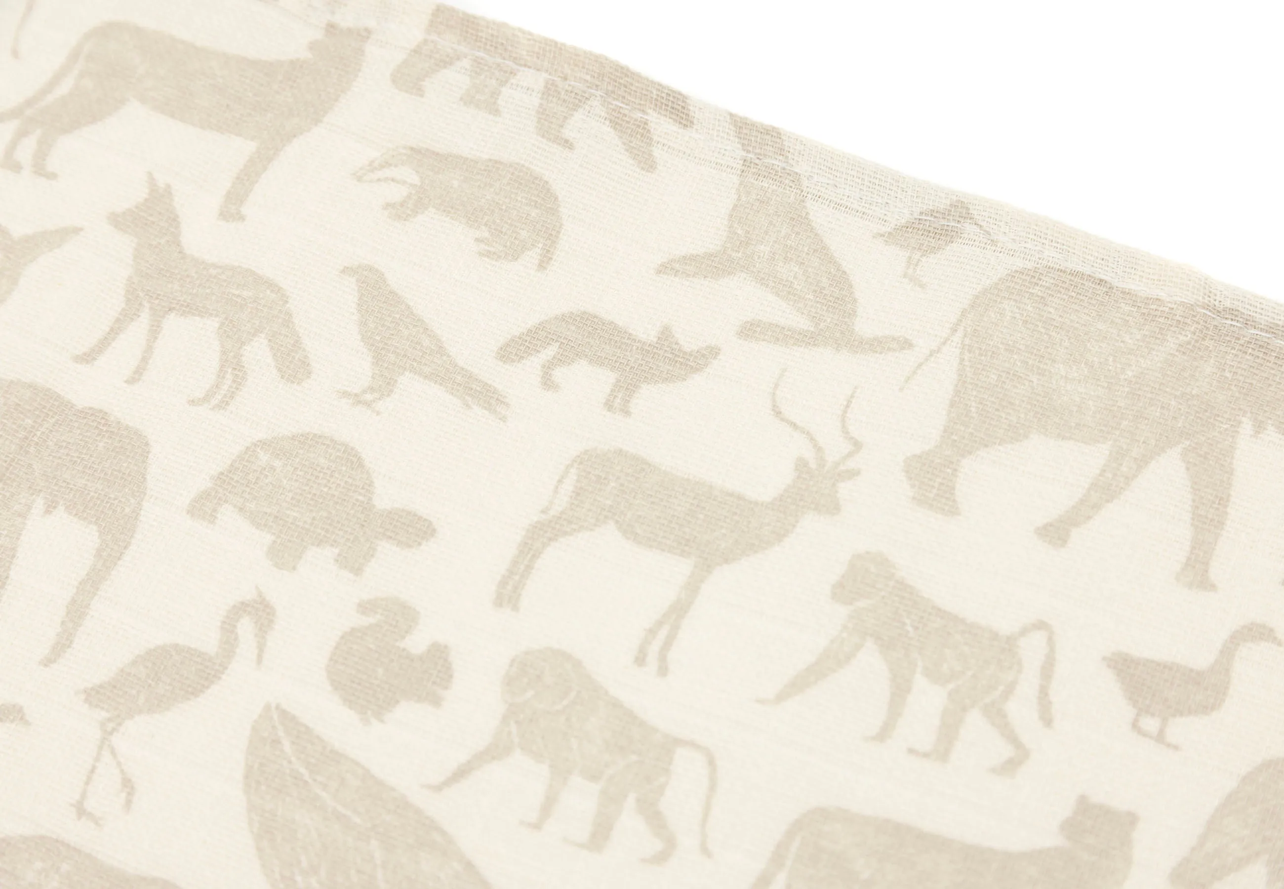 Cloth Muslin 70x70cm Animals - Nougat - 3 Pack