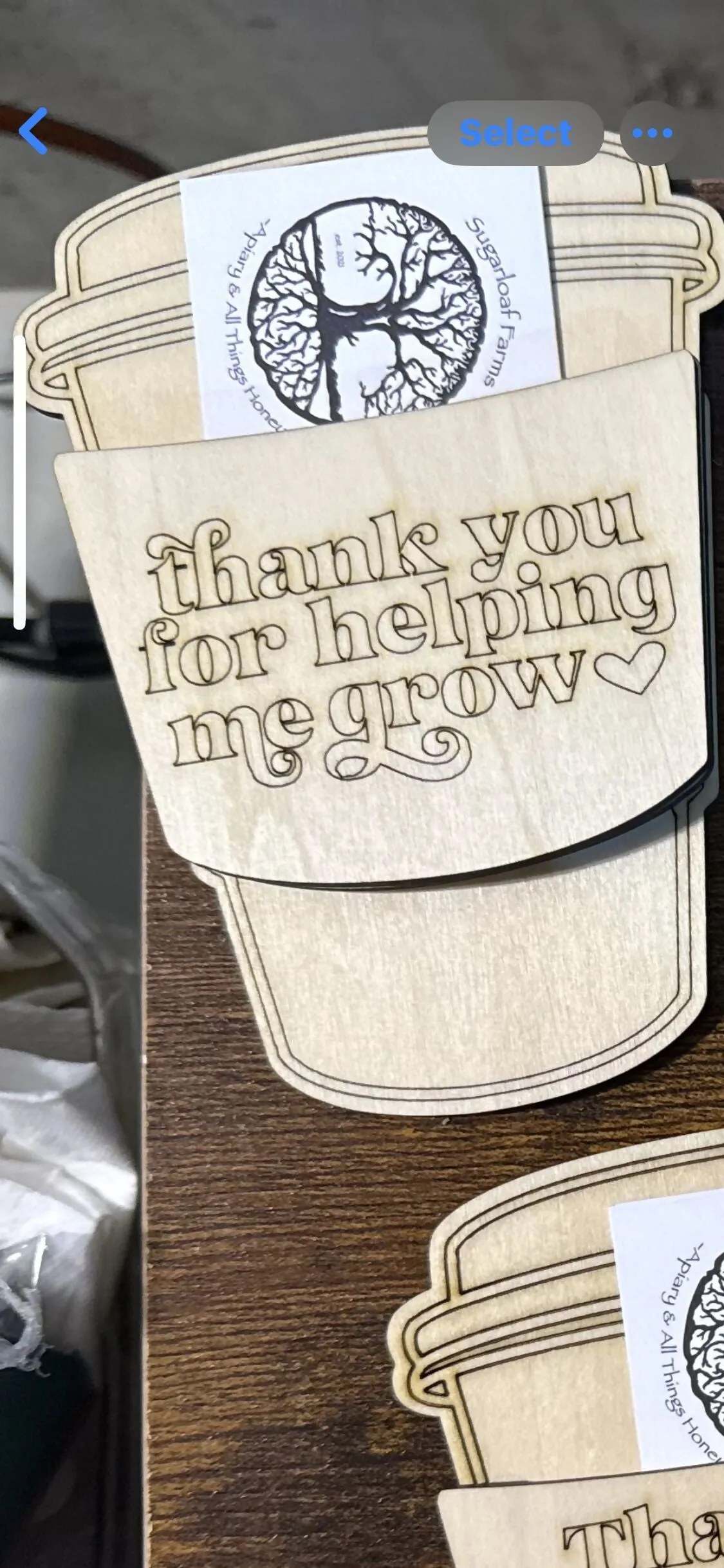 Coffee Cup - Thank you Gift Card Holder