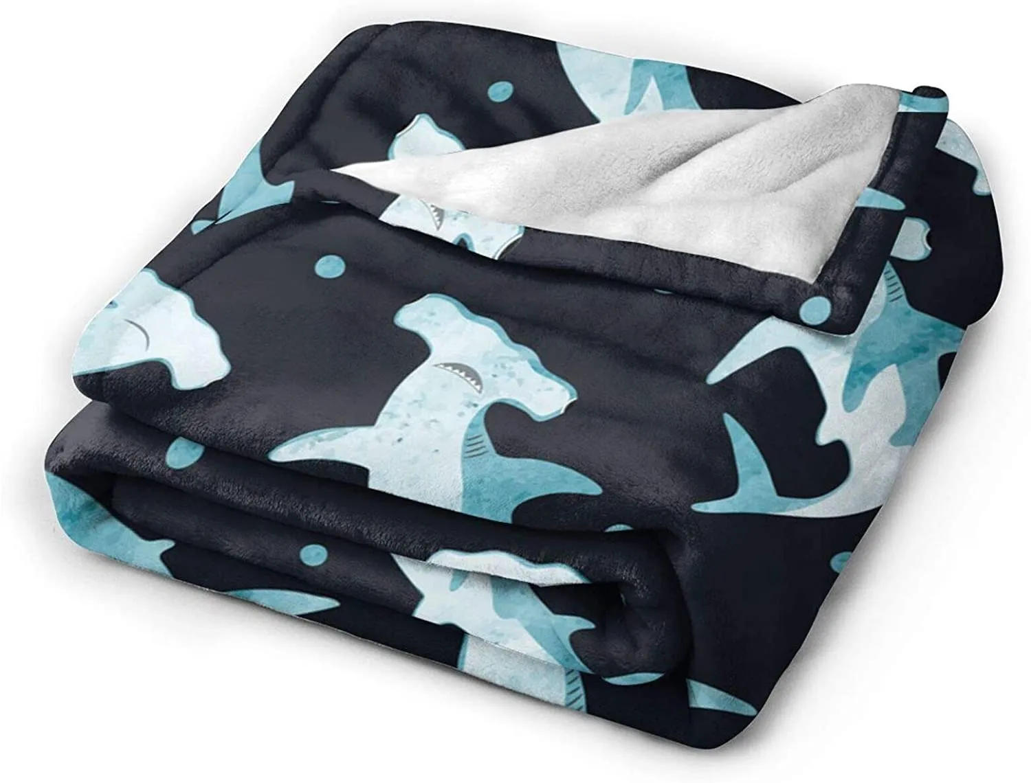 Comfy Sofa Blanket : Hammerhead Shark Print