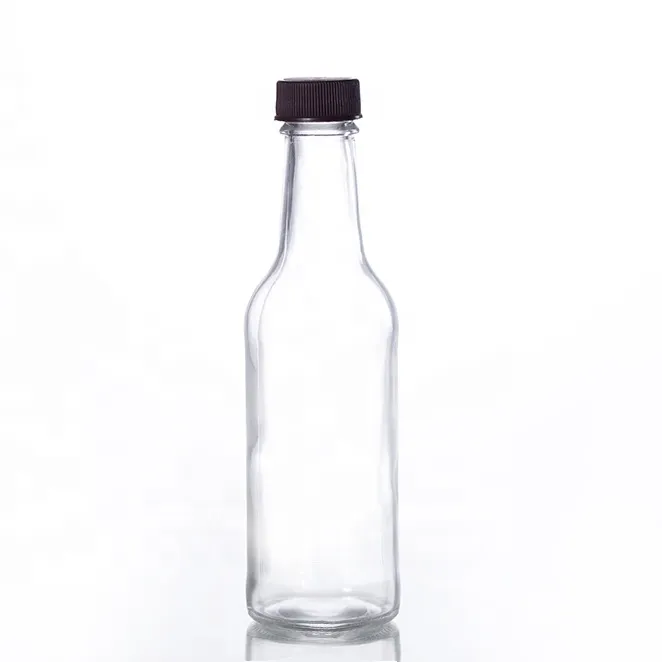 Consol 250ml Glass Worcester Sauce Bottle 250ml with Black Lid 6pack 27436