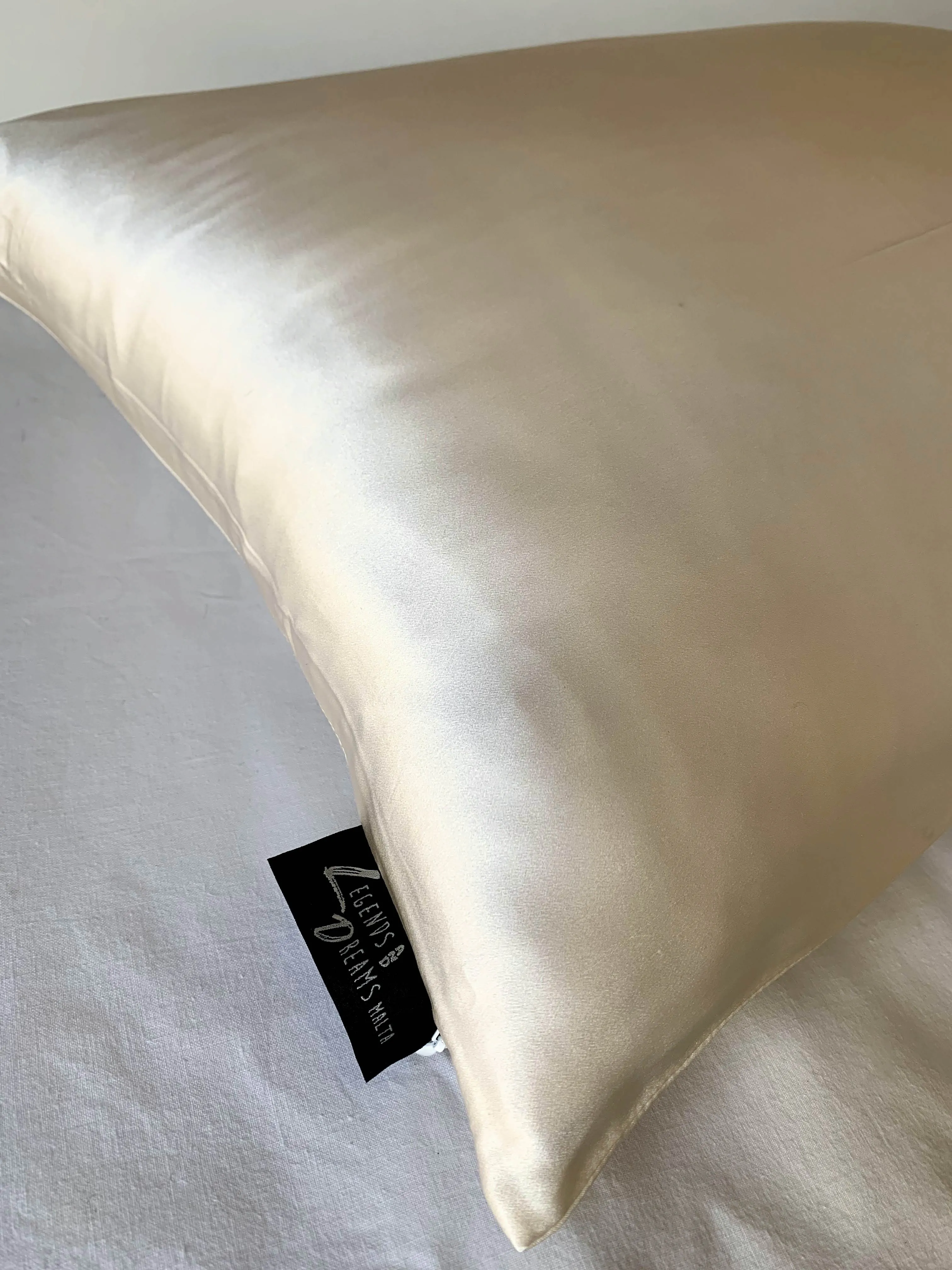 Cream Caress 100% Silk Pillowcase