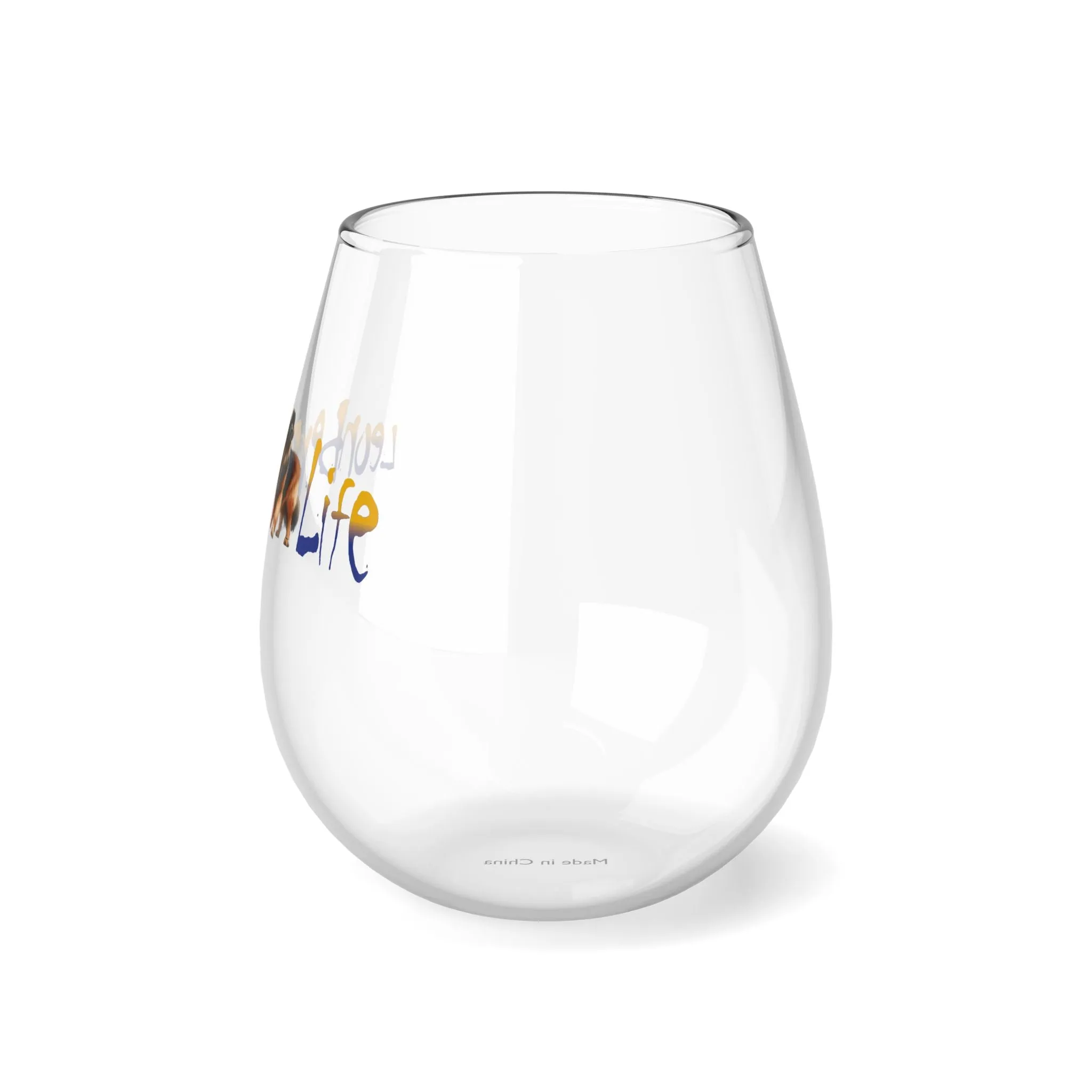 Custom Stemless Wine Glass, 11.75oz