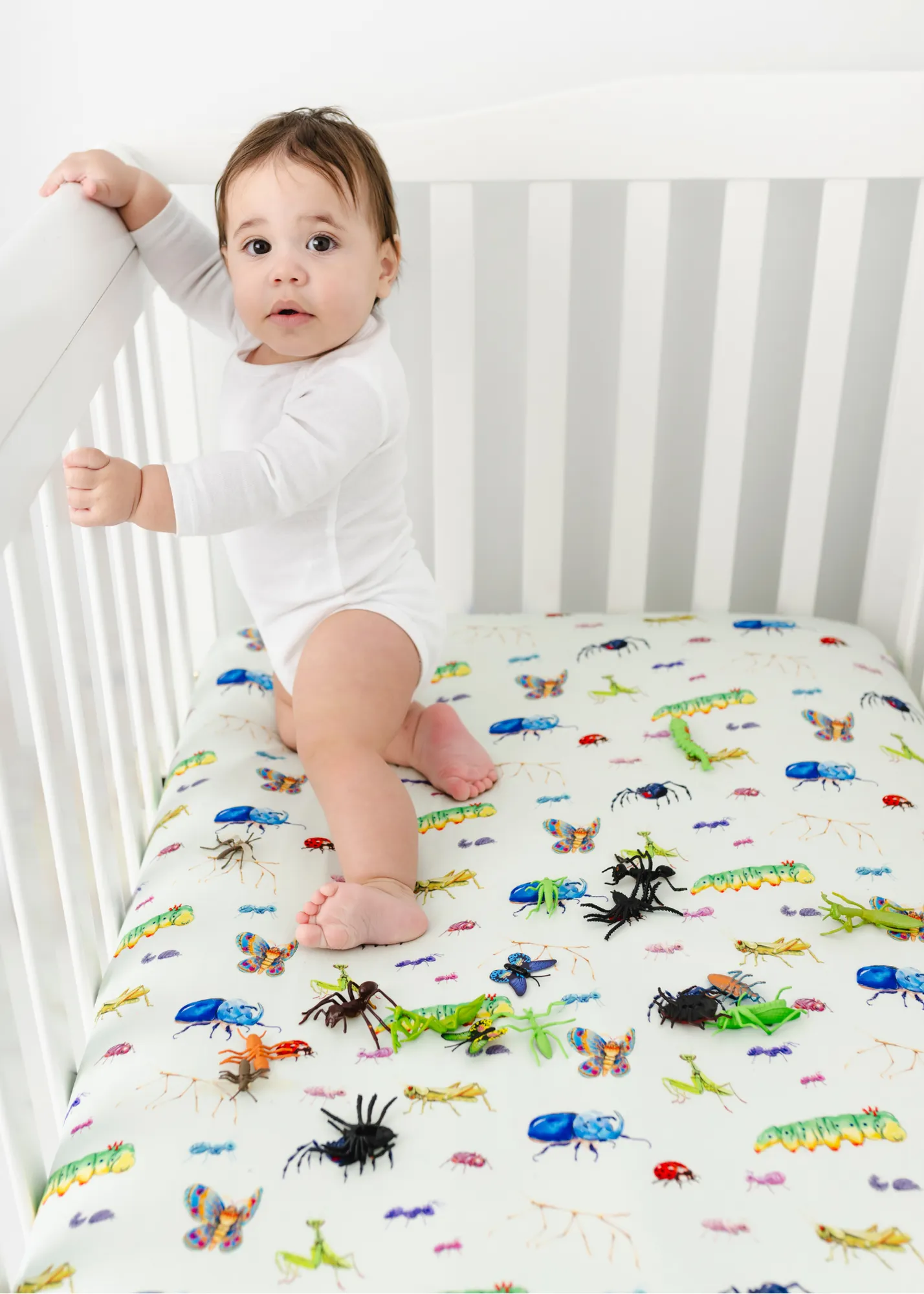 Cute as a Bug Bamboo Crib Sheet