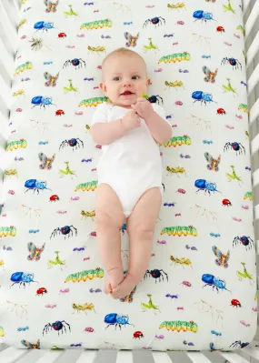 Cute as a Bug Bamboo Crib Sheet