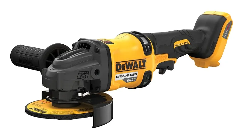 DeWALT FLEXVOLT DCG418B Brushless Grinder with Kickback Brake, Tool Only, 60 V, 5/8-11 Spindle, 4-1/2 in Dia Wheel