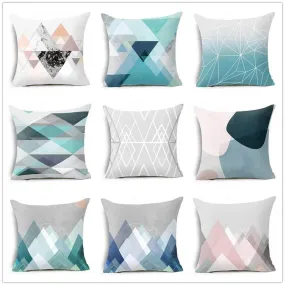 Different Geometric Shapes Pillow Cases